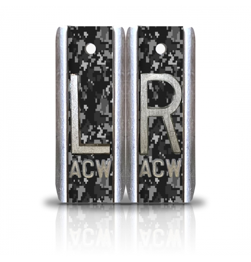 1 7/8" Height Aluminum Style Custom X Ray Markers, Digi Camo Design